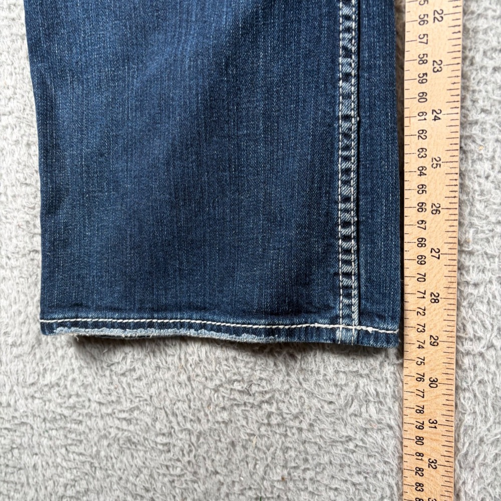 Silver Jeans Co Suki Surplus Mid Rise Bootcut Distressed Bling Denim Jeans Sz 20 - Picture 7 of 10